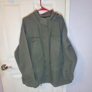 Ava & Viv Green Military Jacket 2XL